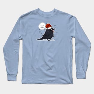 Santa crow Long Sleeve T-Shirt